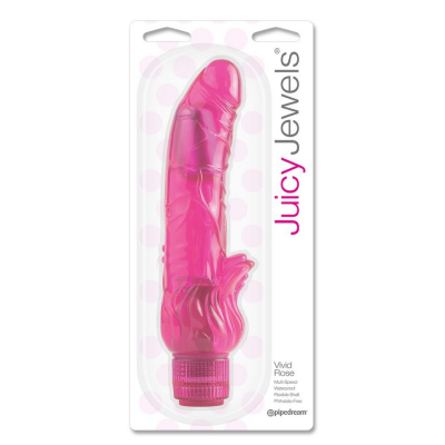 VIBRADOR DE ROSA VÍVIDO DAS JÓIAS SUCULENTAS.