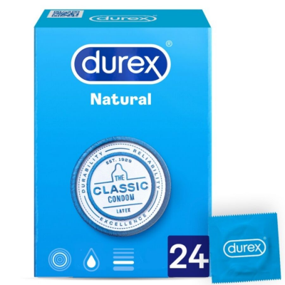 DUREX NATURAL PLUS 24 UNITS