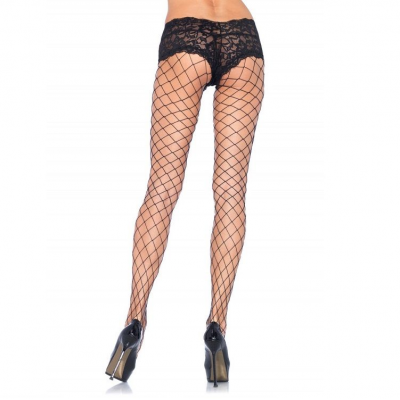 LEG AVENUE NET E LACE PANTYHOSE