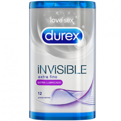 UNIDADES DUREX 12 EXTRA LUBRIFICADAS INVISÍVEIS