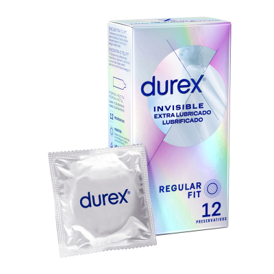 UNIDADES DUREX 12 EXTRA LUBRIFICADAS INVISÍVEIS