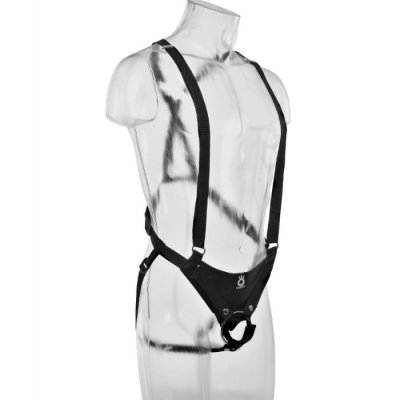 KING COCK 25,5 CM HOLLOW STRAP-ON SUSPENDER SYSTEM CARNE