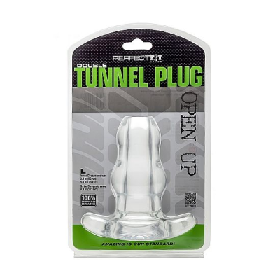 PLUGUE DE TÚNEL DUPLO DE AJUSTE PERFEITO XL LARGE - CLEAR