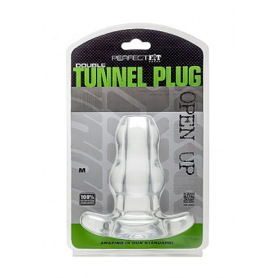 PLUGUE DO TÚNEL DUPLO PERFECTFIT - MEDIUM CLEAR