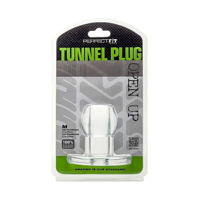 PERFECT FIT ASS TUNNEL PLUG SILICONE CLEAR M