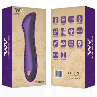 WOMANVIBE MANDY 'K' POINT SILICONE VIBRADOR RECARREGÁVEL