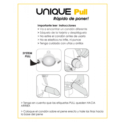 UNIQ PULL FREE LATEX 3UDS