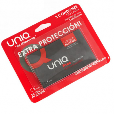 UNIQ FREE LATEX COM ANEL 3UDS