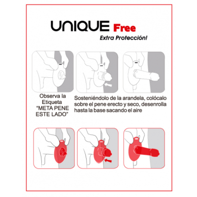 UNIQ FREE LATEX COM ANEL 3UDS