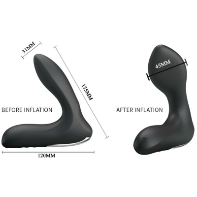 PRETTY LOVE BOTTOM - LEONARD MASAJEADOR PROSTATICO INFLABLE CON VIBRACION