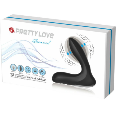 PRETTY LOVE BOTTOM - LEONARD MASAJEADOR PROSTATICO INFLABLE CON VIBRACION