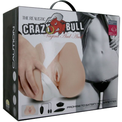 CRAZY BULL - ÂNUS REALISTA E VAGINA COM POSTURA DE VIBRAÇÃO 3