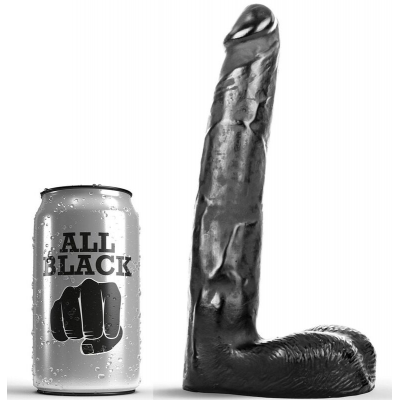 ALL BLACK DILDO 21CM