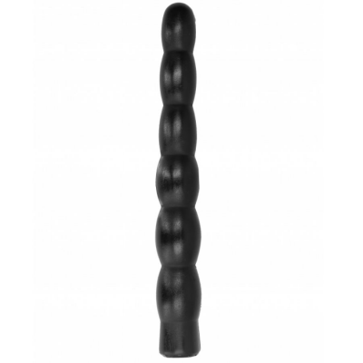 ALL BLACK ANAL DILDO 32CM