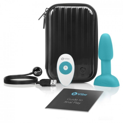 B-VIBE RIMMING CONTROL REMOTO ANAL PLUG  PETITE  TEAL