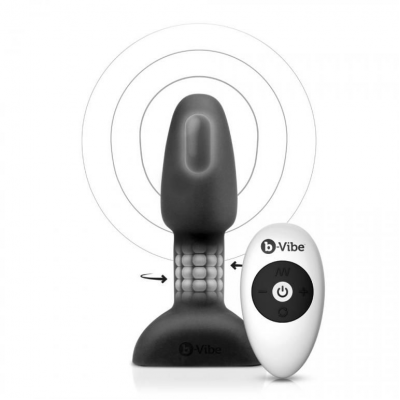 B-VIBE RIMMING CONTROL REMOTO ANAL PLUG  PETITE  NEGRO