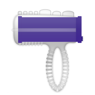 LÍNGUA VIBRADORA DE ANEL CASUAL LILAC