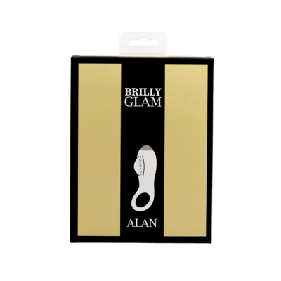 BRILLY GLAM ALAN COCK RING LUXE PRETO