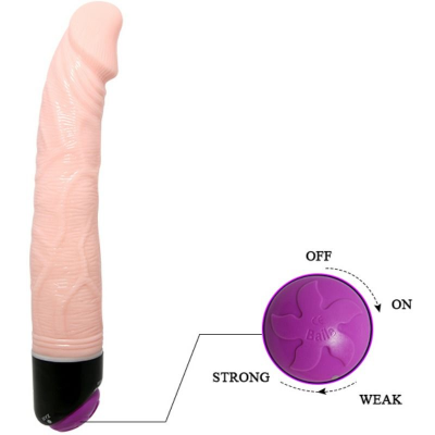 BAILE ADOUR CLUB VIBRADOR REALISTICO 23 CM NATURAL