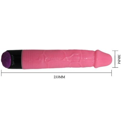 COLORFUL SEX VIBRADOR REALISTICO ROSA 23 CM