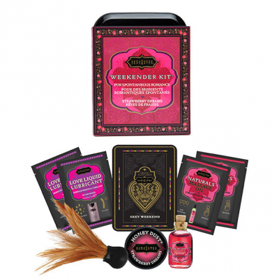 KAMASUTRA WEEKENDER TIN KIT STRAWBERRY DREAMS