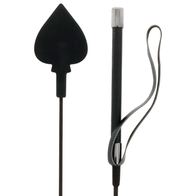 DARKNESS RIDING CROP BLACK SILICONE