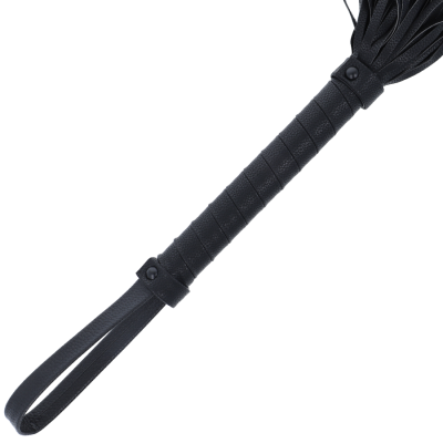 DARKNESS BLACK FLOGGER 42CM COURO