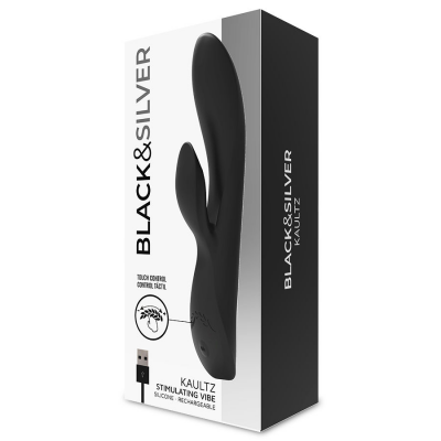 BLACK&SILVER KAULTZ VIBRATOR TOUCH CONTROL