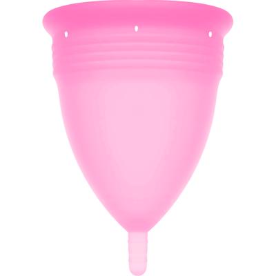 COPA MENSTRUAL STERCUP TAMANHO L ROSA COR SILICONE FDA