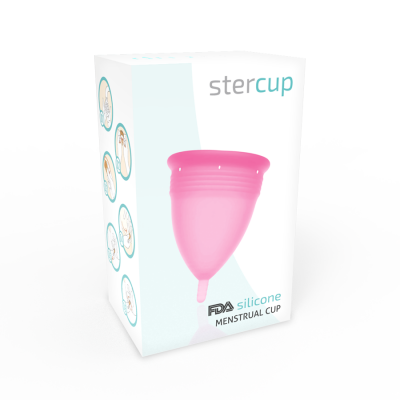 TAÇA STERCUP MENSTRUAL TAMANHO S COR-DE-ROSA SILICONE FDA