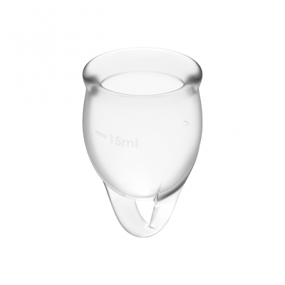 SATISFYER SENTE-SE CONFIANTE MENSTRUAL CUP CLEAR 15 + 20ML