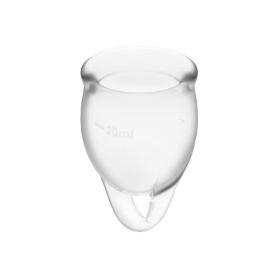 SATISFYER SENTE-SE CONFIANTE MENSTRUAL CUP CLEAR 15 + 20ML