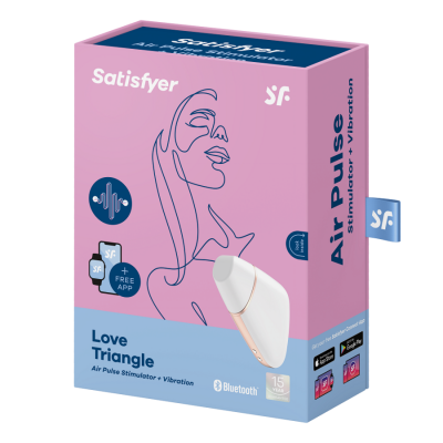 SATISFYER CONNECT LOVE TRIANGLE - BRANCO