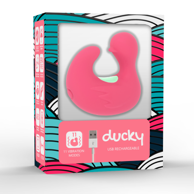 FELIZ LOKY DUCKYMANIA RECARREGÁVEL DE DEDO ESTIMULADOR DE SILICONE