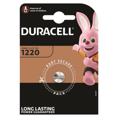 BOTÃO DE LÍTIO DA BATERIA DURACELL CR1220 3V BLISTER * 1