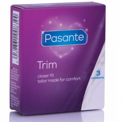 PASANTE PRESERVATIVOS TRIM MÁS DELGADO  3 UNIDADES