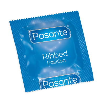 THRU CONDOMS RIBBED / PASSION 12 PACK