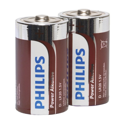 PHILIPS POWER ALKALINE PILA D LR20 BLISTER * 2