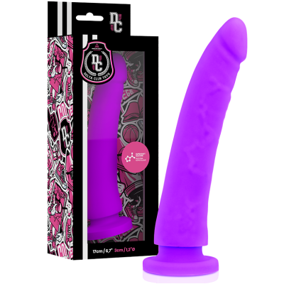 DELTA CLUB TOYS DILDO LILA SILICONA MEDICA 17 X 3 CM