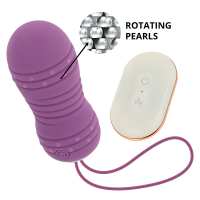 OHMAMA CONTROLE REMOTO ROTATIVO EGG 7 PADRÕES - ROXO