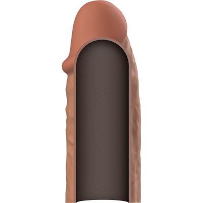 VIRILXL EXTENSION DE PENE LIQUID SILICONE V3 MARRON