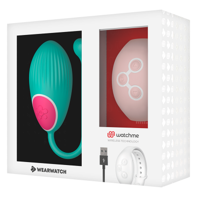 WEARWATCH EGG WIRELESS TECHNOLOGY WATCHME AQUAMARINE / CORAL