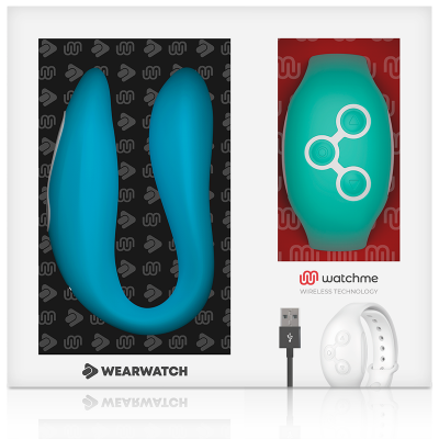 WEARWATCH DUAL PLEASURE WIRELESS TECHNOLOGY WATCHME INDIGO / AQUAMARINE