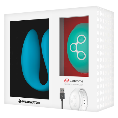 WEARWATCH DUAL PLEASURE WIRELESS TECHNOLOGY WATCHME INDIGO / AQUAMARINE