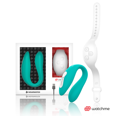 WEARWATCH DUAL PLEASURE WIRELESS TECHNOLOGY WATCHME AQUAMARINE / SNOWY