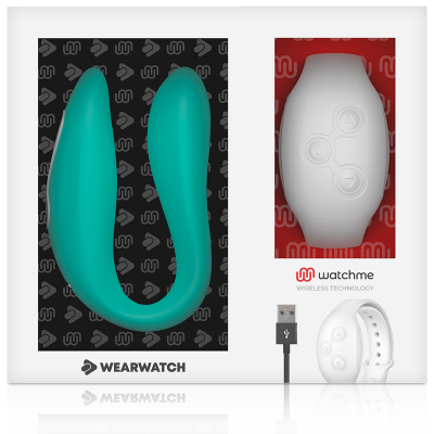 WEARWATCH DUAL PLEASURE WIRELESS TECHNOLOGY WATCHME AQUAMARINE / SNOWY