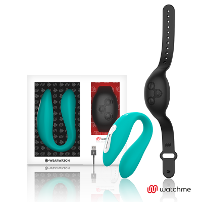 WEARWATCH DUAL PLEASURE WIRELESS TECHNOLOGY WATCHME AQUAMARINE / JET BLACK