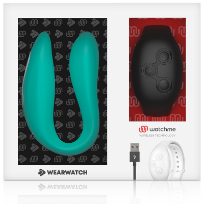 WEARWATCH DUAL PLEASURE WIRELESS TECHNOLOGY WATCHME AQUAMARINE / JET BLACK