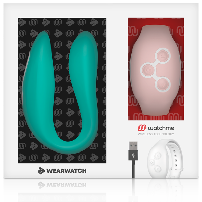 WEARWATCH DUAL PLEASURE WIRELESS TECHNOLOGY WATCHME LIGHT AQUAMARINE / CORAL