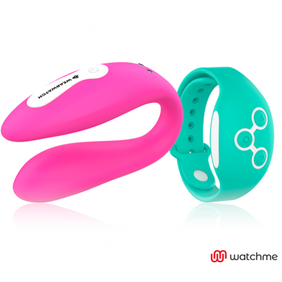 WEARWATCH DUAL PLEASURE WIRELESS TECHNOLOGY WATCHME FUCHSIA / AQUAMARINE